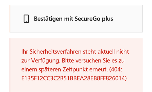 Störung im Online-Banking der raiffeisenbank